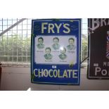 A reproduction Fry's chocolate sign
