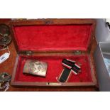 A German buckle and medal in box