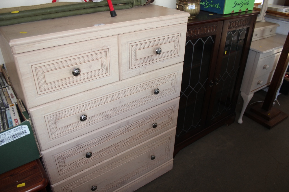 A modern chest fitted two short over three long dr