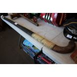 A signed hockey stick (vendor states signed by the