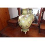 A glazed Chinese vase