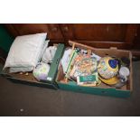 Two boxes of various sundries