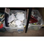 Two boxes of various sundry china