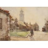 William Benner, 1884-1964, study entitled "Southwold Early Morning", watercolour, 32cm x 46cm