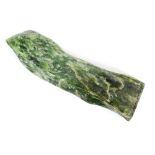 A Chinese spinach green jade scholars rock, 32cm long