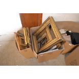 Two boxes of picture frames