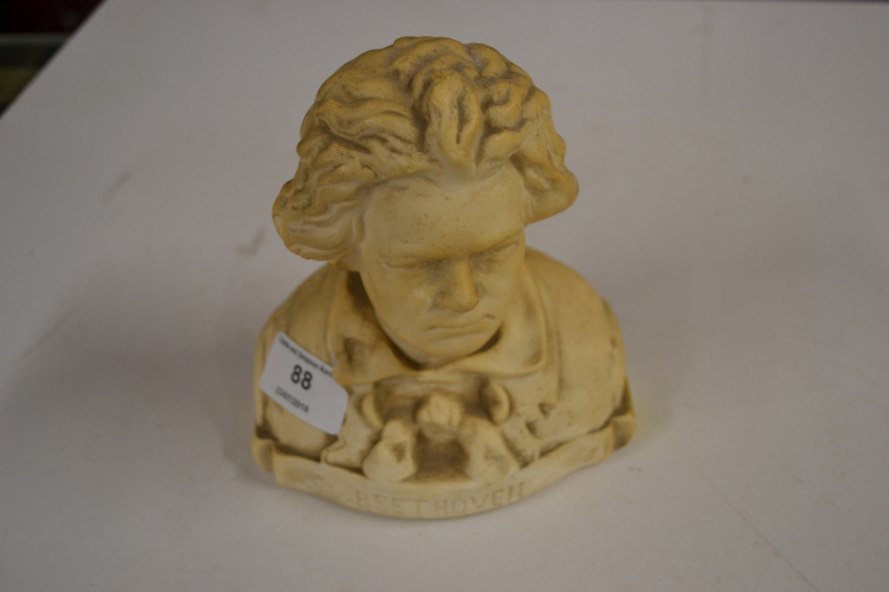 A bust of Beethoven