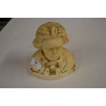 A bust of Beethoven