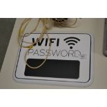 A wi-fi password sign