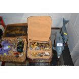 A box of costume jewellery