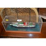 A model of the Hebridean Princess