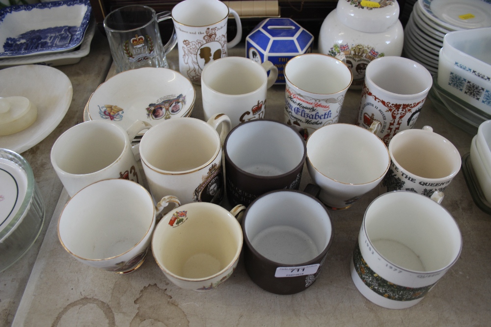 A quantity of commemorative china