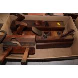 A box of various moulding planes
