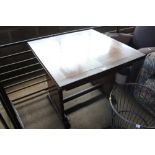 A draw leaf dining table