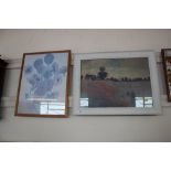 Two framed prints