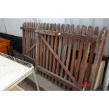 A hardwood gate