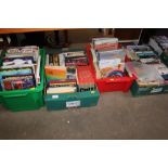 Four boxes of books