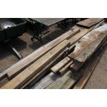 A quantity of good quality rough cut timber