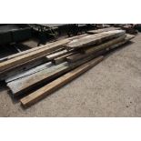 A quantity of good quality rough cut timber