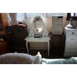 A modern white dressing table