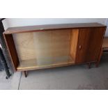 A glass fronted display cabinet
