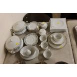A quantity of Noritake dinnerware and German coffe