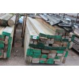A large quantity of timber, in rack