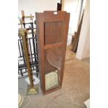 A Time recording clock case, (in need of restorati