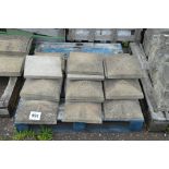Two pallets of concrete capping stones
