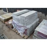 A quantity of concrete curbing