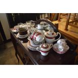 A quantity of various decorative teaware, glass su