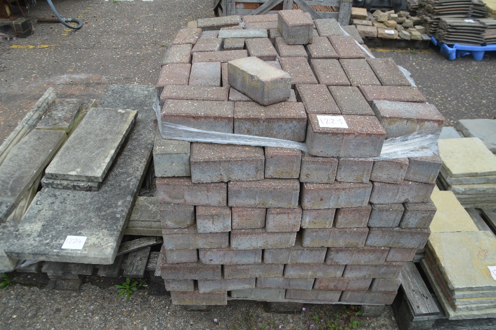 A quantity of brick pavers