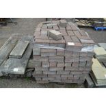 A quantity of brick pavers