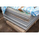 Over 40 sheets of compressed wood board, ideal for