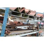 A quantity of valley tiles, cast iron guttering, r