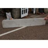 A large marble shelf, approx. 225cm x 42cm