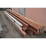 A large quantity of rolled steel joists, other box