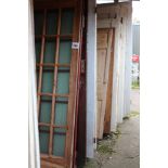 17 (approx.) various painted and glazed old doors