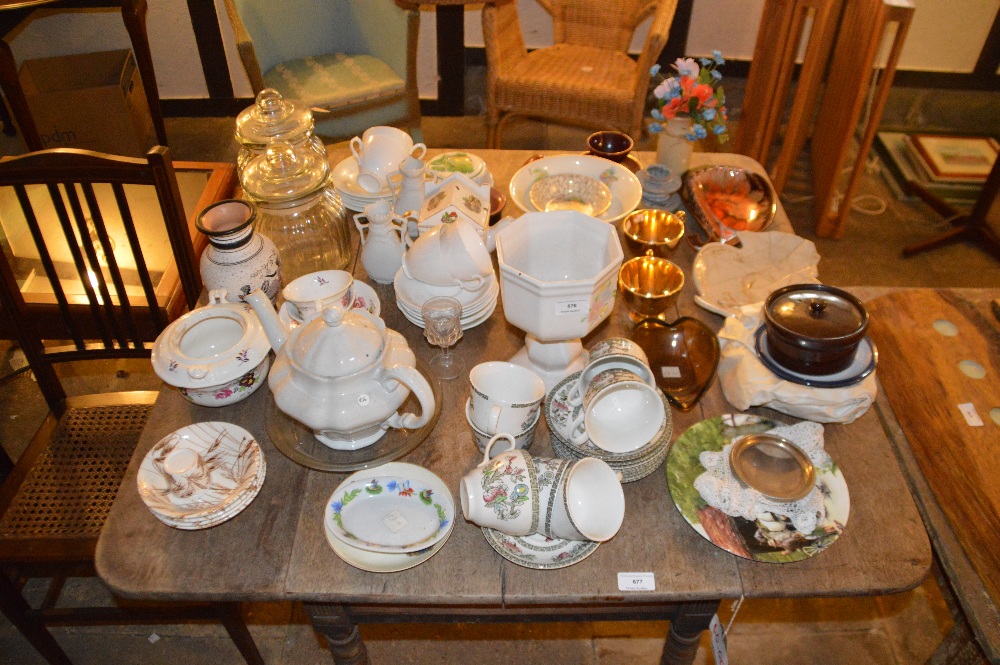 A large quantity of various china to include: Chin