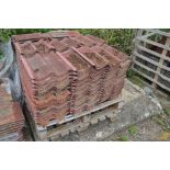 A pallet of Redland ribbon tiles