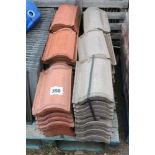 A quantity of Redland red tiles and Sandtoft concr