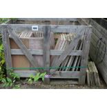 A crate of rectangular stoneware slabs