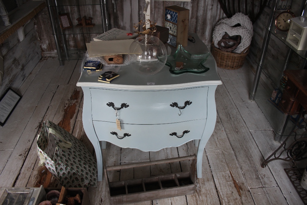 A French style two drawer commode