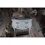 A French style two drawer commode