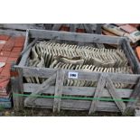 A stillage of yellow pantiles