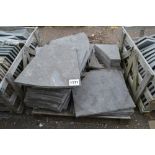 A pallet of snake-skin slate segment slabs