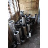 A quantity of stainless steel chimney flu