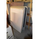 Four electric white boards etc.