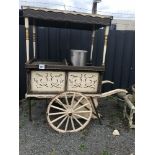 A Street Vendors barrow complete with urn, total h