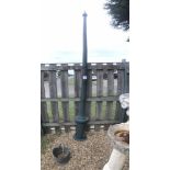 A cast Victorian lamp stand, approx. 250cm